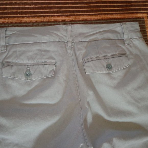 Eddie Bauer Capris P4 Zip Closure Pockets Stone Blue - Picture 8 of 15